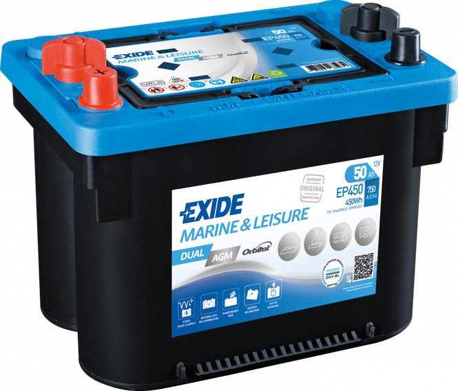 Hovedbilde EXIDE Dual AGM EP450 50Ah