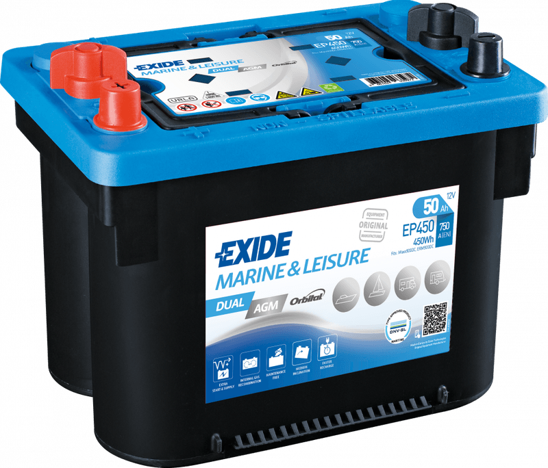 EXIDE Dual AGM EP450 50Ah