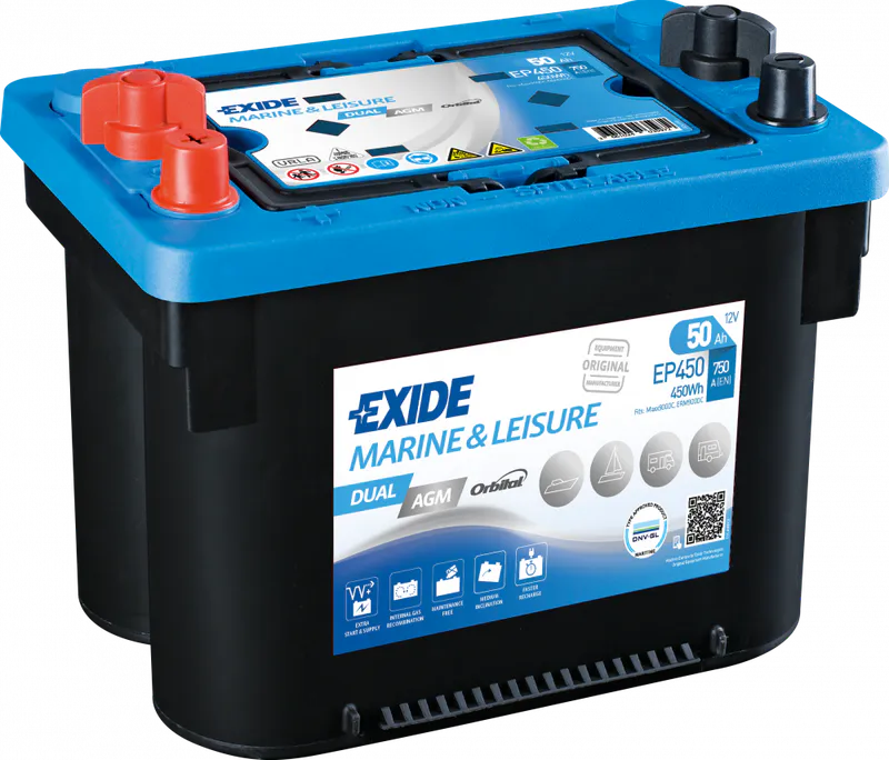 EXIDE Dual AGM EP450 50Ah
