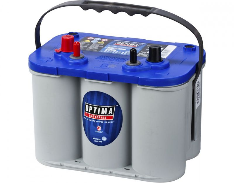 Optima BlueTop AGM DC 4.2L 12V 55Ah start og forbruksbatteri