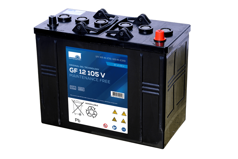 SONNENSCHEIN GEL Batteri 12V 105AH (345x174x283mm) +høyre