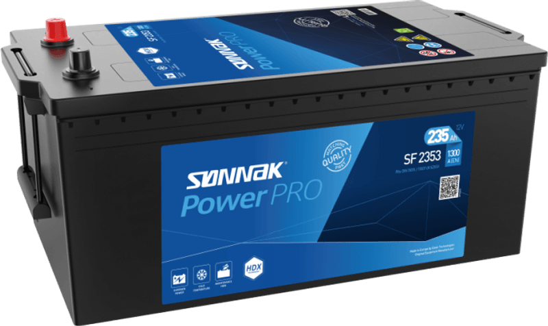 SF2353 SØNNAK PROF POWER 235Ah Høy Kaldstartstrøm 1300 EN CCA.