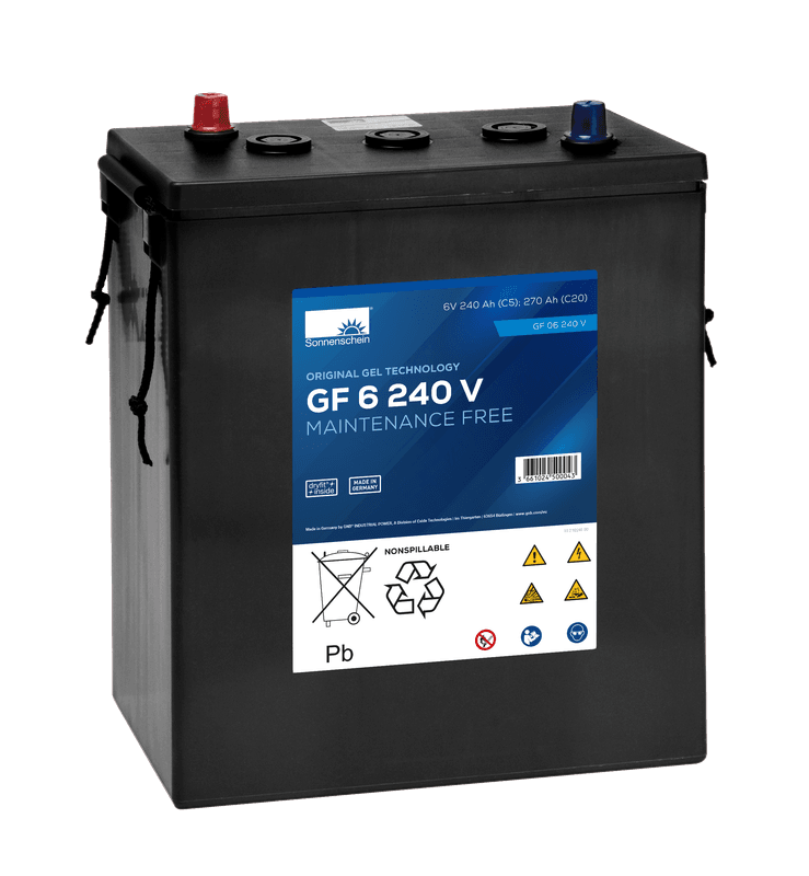 Sonnenschein GF 06 240Ah 6V vedlikeholdsfritt GELbatteri 