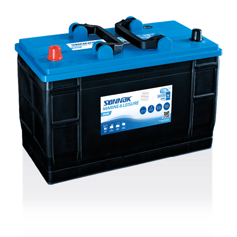 Sønnak Dual SR570 120Ah båt og fritidsbatteri. DNV godkjent batteri