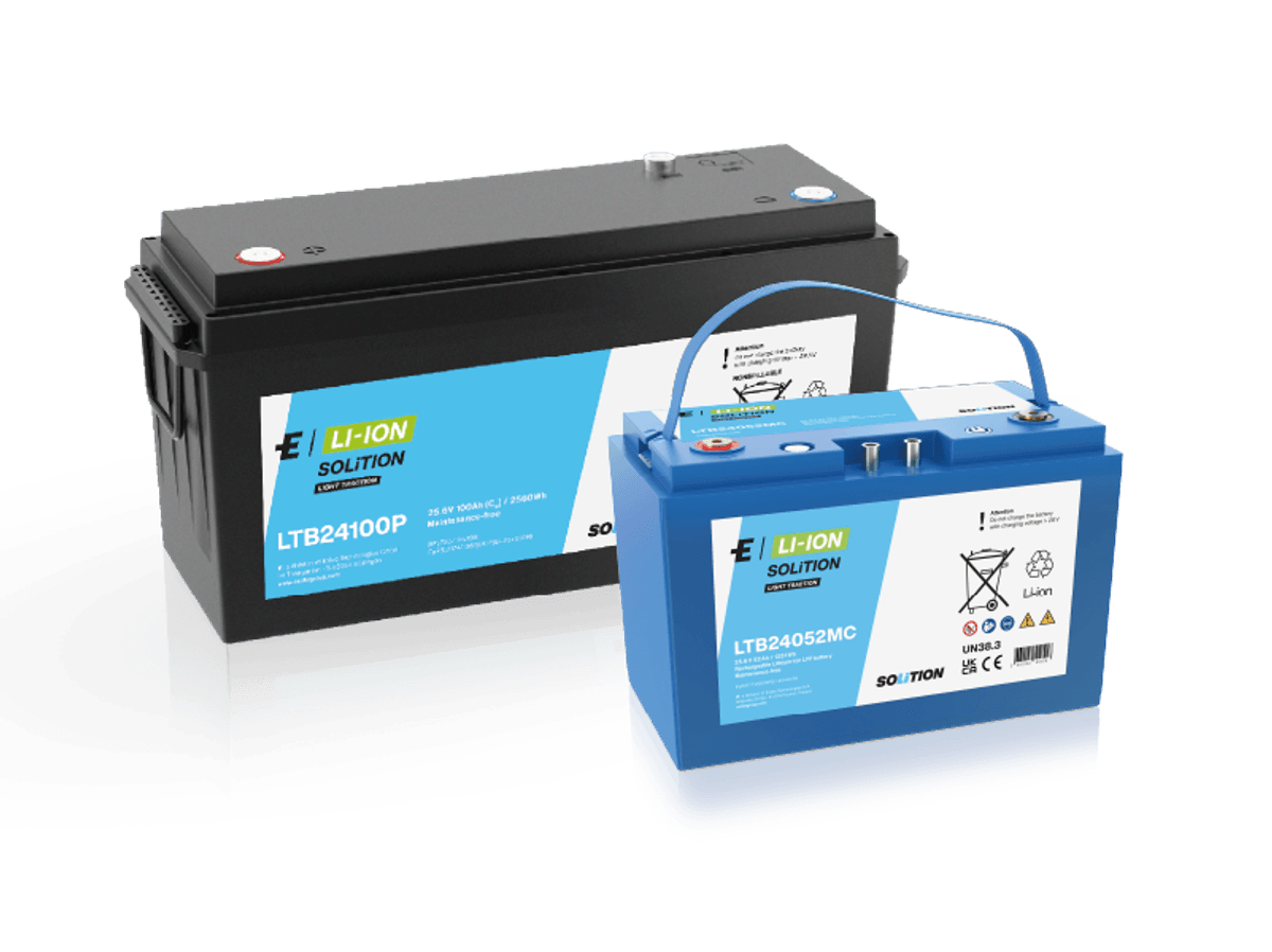 Lithiumbatteri 24V - 50Ah Exide Solition industribatteri 1280Wh. LiFePO₄