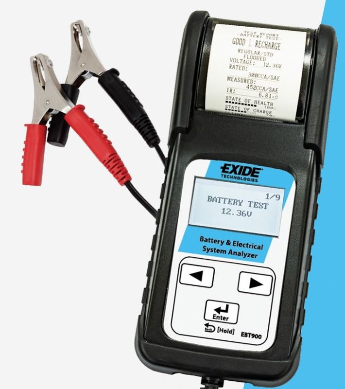 EXIDE  EBT900 | Batteritester - Dynamotester - Diagnoseverktøy 